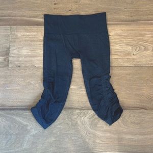 Lululemon, cropped, high waisted, navy pants, size 4